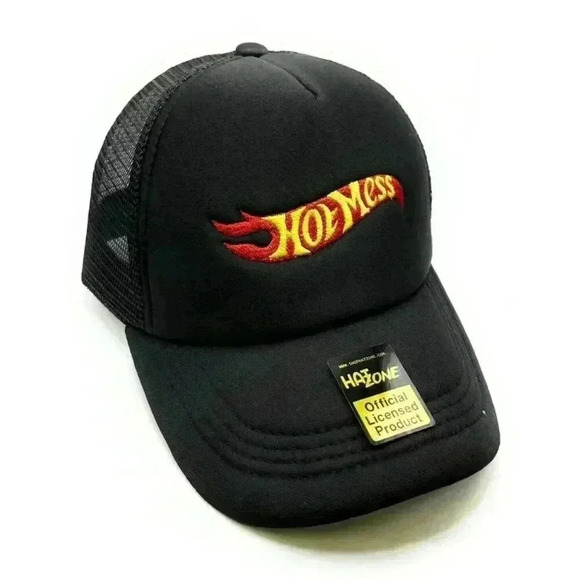 Other - Hot Mess Mesh Trucker Snapback (Black)